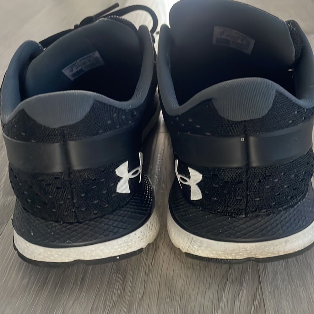 Under Armour Black White Charged Impulse Women's Running Shoes - Picture 4 of 5